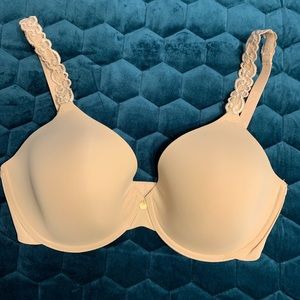 NWOT Natori Pure Luxe T-Shirt bra 32dd Cafe